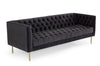 Divani Casa Chavez Dk Grey Velvet Sofa Model VGUIMF63-A