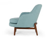 Modrest Metzler Modern Mint Green Fabric Accent ChairModel VGUIMY465-GRN