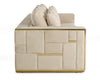 Divani Casa Mobray Glam Beige And Gold Fabric SofaModel VGUIMY524