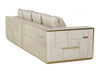 Divani Casa Mobray Glam Beige And Gold Fabric SofaModel VGUIMY524