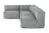 Divani Casa Navstar Contemporary Grey Fabric Modular Sectional Sofa Model VGUIMY768