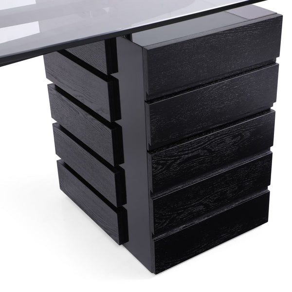 Suffolk Contemporary Black Ash Desk