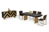 Modrest Perret Glam Black Ash & Brushed Brass Modern Buffet Model VGGMW-1330A-BUFF