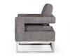 Modrest Edna Modern Dark Grey Fabric Accent Chair Model VGRHRHS-AC-201-GRY