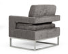 Modrest Edna Modern Dark Grey Fabric Accent Chair Model VGRHRHS-AC-201-GRY