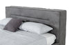 Lamod Italia Hollywood Italian Contemporary Grey Leather Bed Model VGDDHOLLYWOOD-EK