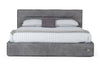 Lamod Italia Hollywood Italian Contemporary Grey Leather Bed Model VGDDHOLLYWOOD-EK