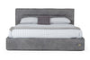 Lamod Italia Hollywood Eastern King Italian Contemporary Grey Leather Bed Model VGDDHOLLYWOOD-EK-EK