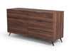 Nova Domus Brooklyn Italian Modern Walnut 4 Piece Bedroom Set Model VGACBROOKLYN-4PC-SET