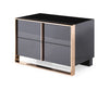 Nova Domus Cartier Modern Black & Rosegold Nightstand Model VGVC-A002-N