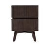 Modrest Roger Mid Century Acacia Nightstand Model VGWDSTHLUSNS2D-BRN-NS