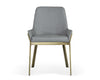 Modrest Ganon Modern Grey & Antique Brass Dining Chair Model VGGAGA-6736CH-GRY-DC