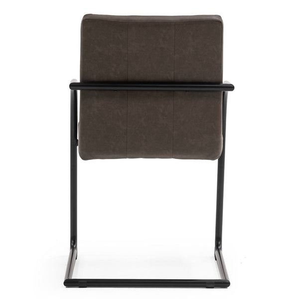 Ivey Modern Brown Dining Chair (Set of 2)