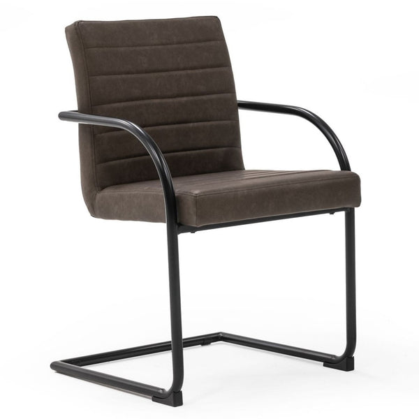 Ivey Modern Brown Dining Chair (Set of 2)