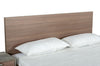 Nova Domus Boston Modern Brown Oak & Brushed Stainless Steel Bed Model VGANBOSTON-BED