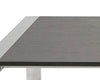 Modrest Fauna Modern Elm Grey & Stainless Steel Chrome Dining Table Model VGBBBN-2T-GREY-DT
