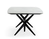 Modrest Stetson Modern White Ceramic & Smoked Ash Dining Table Model VGCSDT-20046-WHT-DT