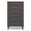 Splendor Grey High Gloss Slatted Chest
