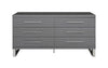 Modrest Splendor Grey High Gloss Slatted Dresser Model VGVCJ20256-D-GREY-DRS