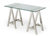 Modrest Ostrow Modern Glass & Stainless Steel Console Table Model VGGMCP-705-CT