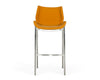 Modrest Dave Modern Orange Leatherette Bar Stool (Set Of 2) Model VGHR5368/B-ORG-BS