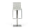 Modrest Folsum Modern Light Grey & Brushed Stainless Steel Bar Stool Model VGHR5040GB-1-LTGRY-BS