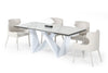 Modrest Fritz Modern White Extendable Ceramic Dining Table Model VGNSGD8767-WHT