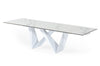 Modrest Fritz Modern White Extendable Ceramic Dining Table Model VGNSGD8767-WHT