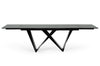 Modrest Fritz Modern Black Extendable Ceramic Dining Table Model VGNSGD8767-BLK-DT