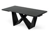 Modrest Fritz Modern Black Extendable Ceramic Dining Table Model VGNSGD8767-BLK-DT