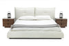 Modrest Patrick Modern White Leather Bed Model VGKKB-75X-BED