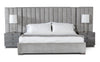 Eastern King Modrest Buckley Modern Grey & Black Stainless Steel Bed Model VGVC2003-BED1-EK