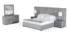 Modrest Buckley Grey & Black Stainless Steel Bedroom Set Model VGVC2003-SET