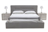 Nova Domus Juliana Italian Modern Dark Grey Upholstered Bed Model VGACJULIANA-BED