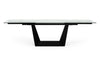 Modrest Bronwin Modern Black Glass Extendable Dining Table Model VGNSGD8684-BLK-DT