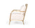 Divani Casa Ignacio Glam White Velvet & Gold Accent Chair Model VGMFOC-2211-WHT-CH