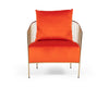 Modrest Loveland Glam Orange Velvet Accent Chair Model VGMFOC-2214-CH
