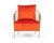Modrest Loveland Glam Orange Velvet Accent Chair Model VGMFOC-2214-CH