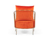 Modrest Loveland Glam Orange Velvet Accent Chair Model VGMFOC-2214-CH
