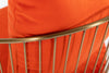 Modrest Loveland Glam Orange Velvet Accent Chair Model VGMFOC-2214-CH