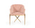 Modrest Mancos Modern Pink Velvet Accent Chair Model VGMFOC-296-PK-CH