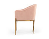 Modrest Mancos Modern Pink Velvet Accent Chair Model VGMFOC-296-PK-CH