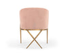 Modrest Mancos Modern Pink Velvet Accent Chair Model VGMFOC-296-PK-CH