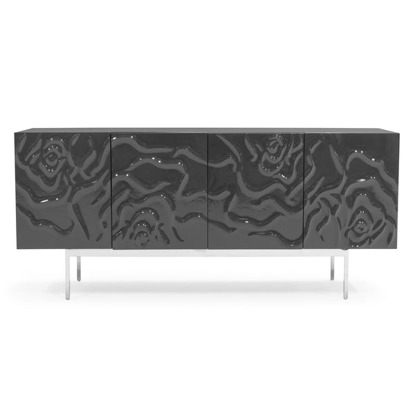 Gwen Modern Grey High Gloss Buffet