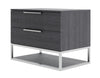 Modrest Heloise Contemporary Grey Elm Nightstand Model VGBBMB1502-GRY-NS