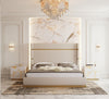 Modrest Sterling Modern Beige & Gold Bed With Nightstands Model VGVCBD1901-BEI-BED-2NS-SET