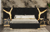 Modrest Aspen Modern Black & Gold Bed With Nightstands Model VGVCBD1801-BLK-BED-2NS-SET