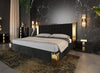 Modrest Token Modern Black & Gold Bed With Nightstands Model VGVCBD815-BLK-BED-2NS-SET