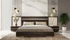 Nova Domus Velondra Modern Eucalypto & Marble Bed With Two Nightstands Model VGACVELONDRA-BED-2NS
