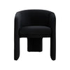 Modrest Kyle Modern Black Velvet Accent Chair Model VGRH-AC-235-BLACK-CH